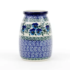 Wazon ceramiczny 196 h-12,5cm <br> 2273X Kobaltowe bratki
